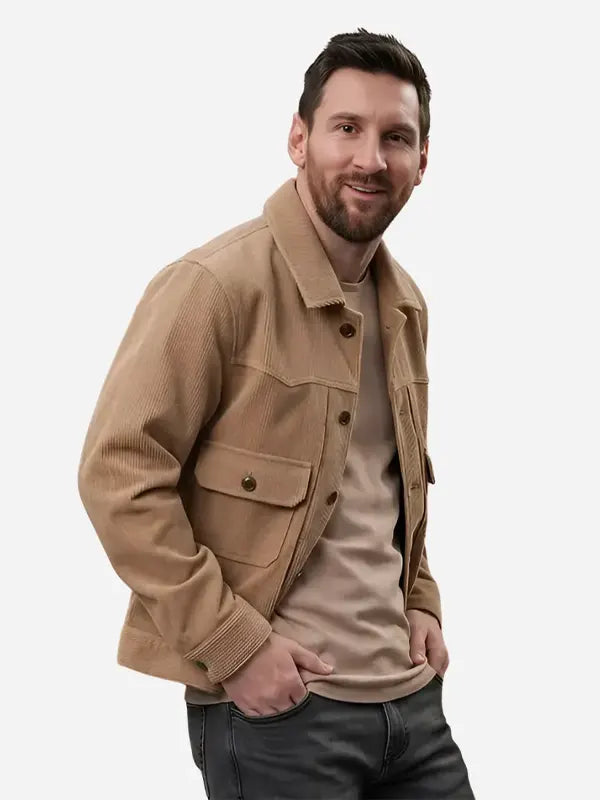 Spider Man 2026 Lionel Messi Suede Jacket