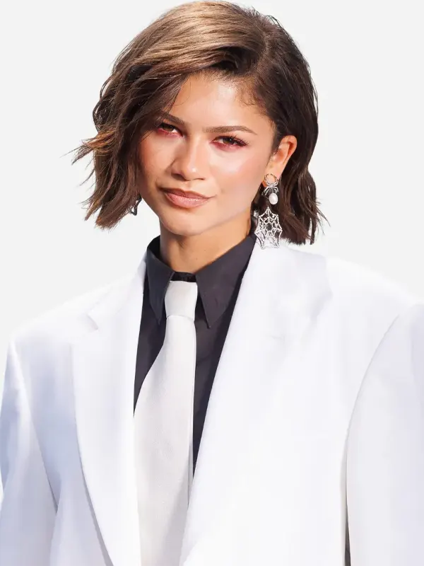 Spider Man New Day Nyc Zendaya White Blazer