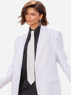 Spider Man New Day Nyc Zendaya White Blazer