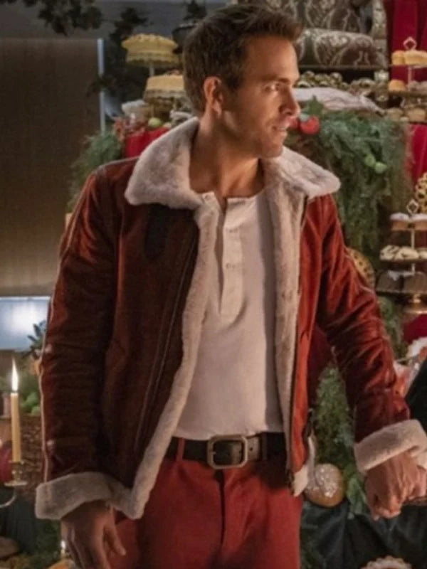 Spirited-2022-Ryan-Reynolds-Shearling-Jacket