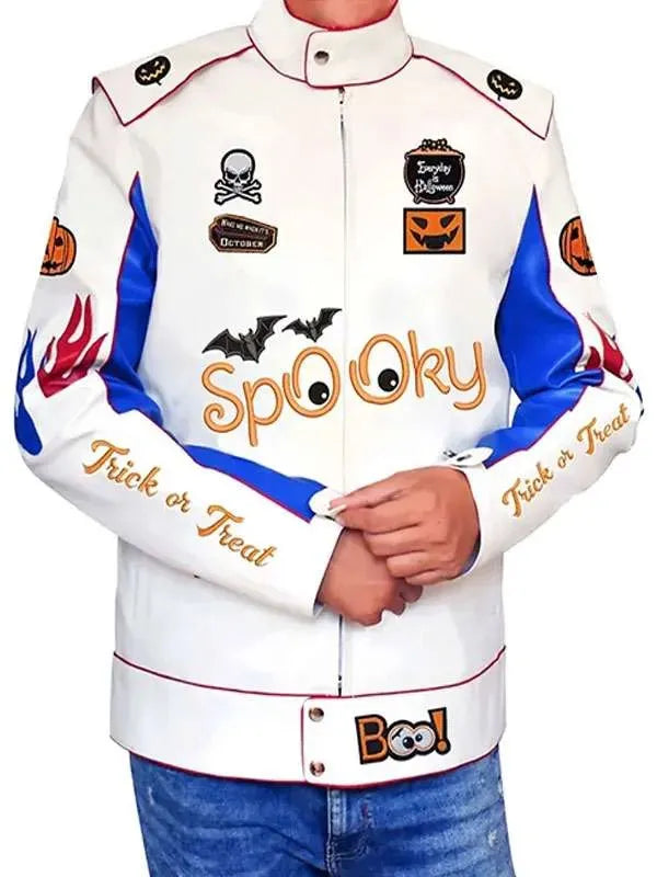 Spooky Trick Or Treat Leather Jacket