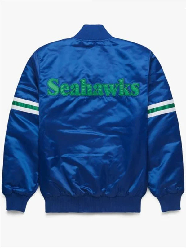 Starter-Seattle-Seahawks-Royal-Blue-Satin-Bomber-Jacket