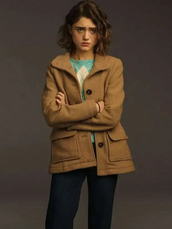 Stranger-Things-3-Nancy-Wheeler-Wool-Brown-Jacket