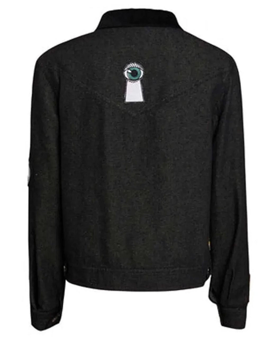 Stranger-Things-S4-Robin-Buckley-Denim-Black-Jacket-Back-View