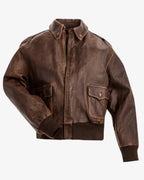 Stranger Things Billy Hargrove Brown Leather Jacket