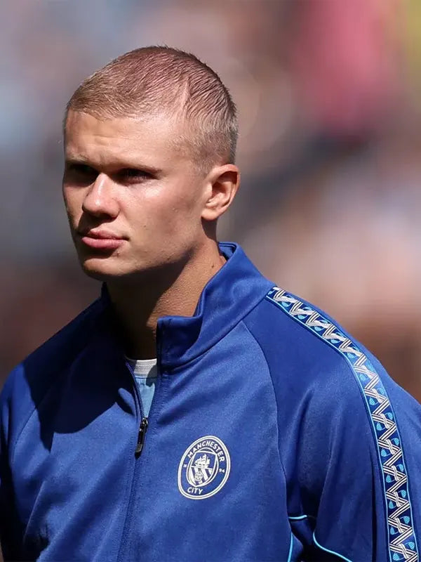 Striker Erling Haaland Blue Jacket