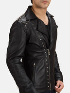 Studded Leather Jacket Mens On Sale