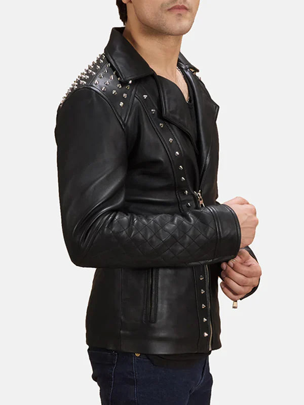 Studded Leather Jacket Mens Sale