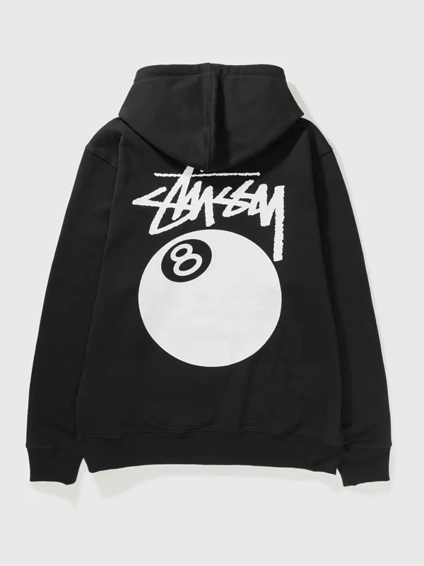 Stussy-8-Ball-Logo-Hoodie-Black