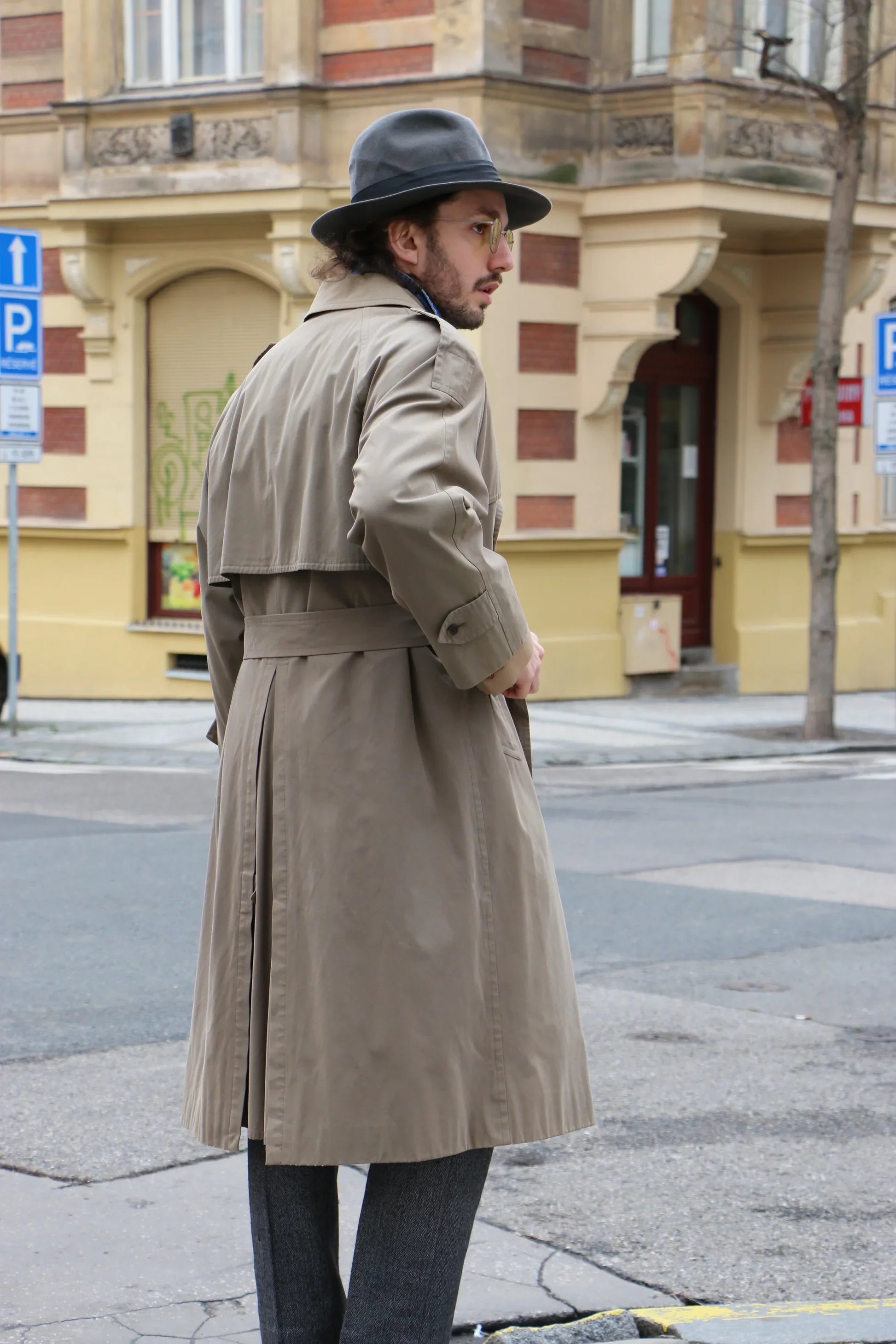 Stylish Burberry trench coat