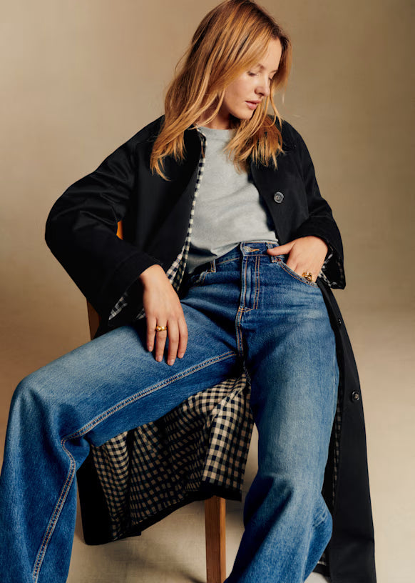 Stylish Sezane cropped trench