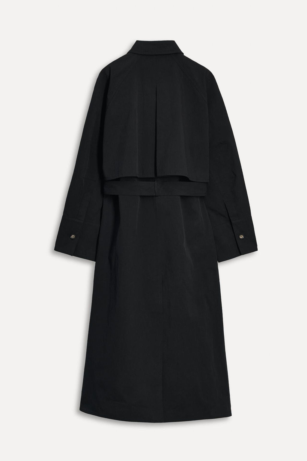 Stylish Zara black cropped trench coat