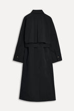 Stylish Zara black cropped trench coat