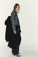 Stylish Zara black winter coat