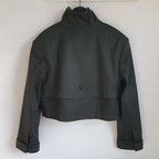 Stylish green cropped coat