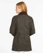 Stylish women's waxed coat
