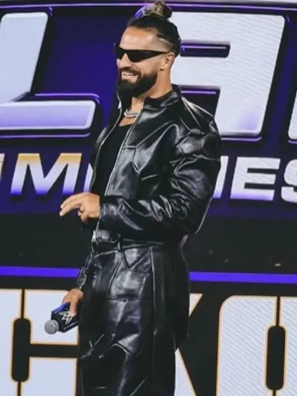 Summerslam Kickoff 2026 Seth Rollins Black Jacket