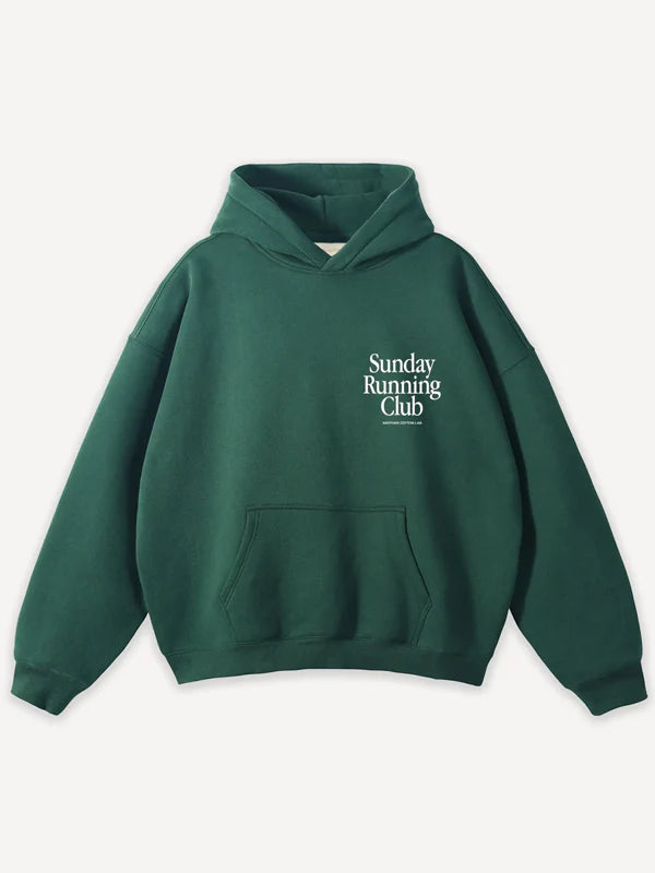 Sunday-Running-Club-Oversized-Green-Hoodie