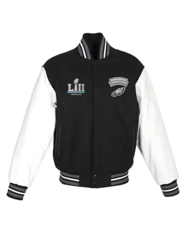 Super-Bowl-Champions-Eagles-Black-Varsity-Jacket