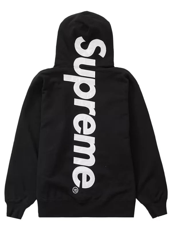 Supreme-Applique-Hoodie-Black