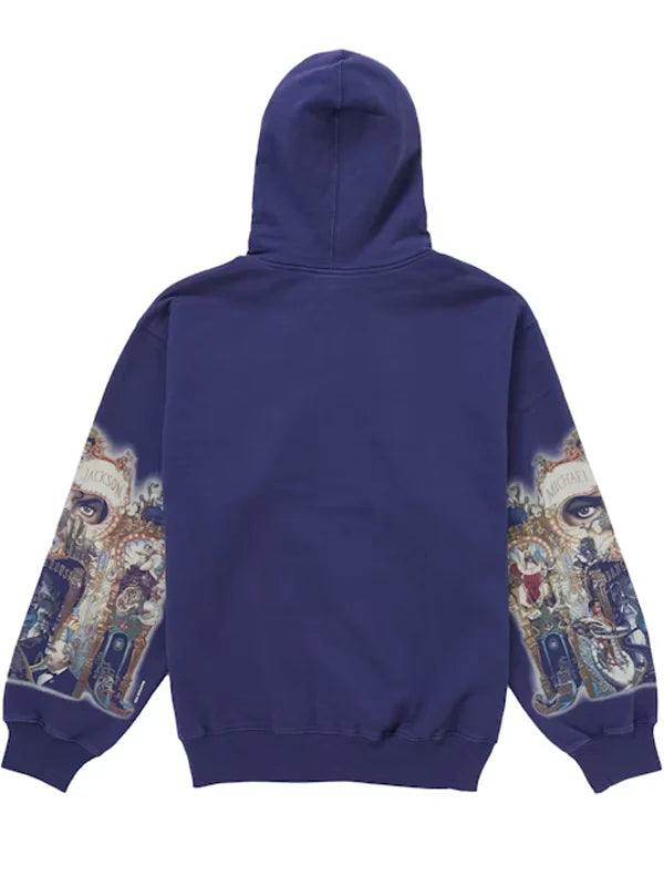 Supreme-Michael-Jackson-Dangerous-Zip-Up-Hooded-Sweatshirt-Navy