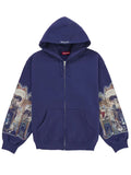Supreme-Michael-Jackson-Dangerous-Zip-Up-Hooded-Sweatshirt-Washed-Navy