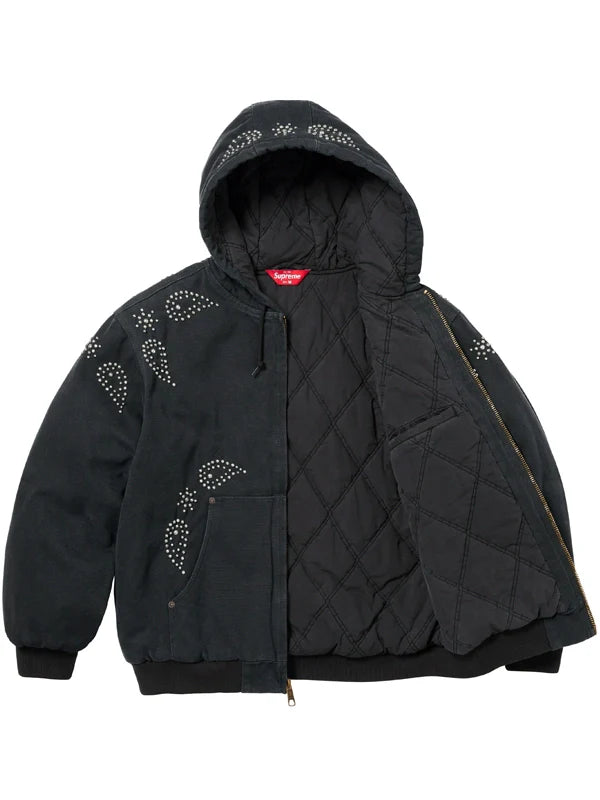 Supreme-Paisley-Work-Jacket-Black