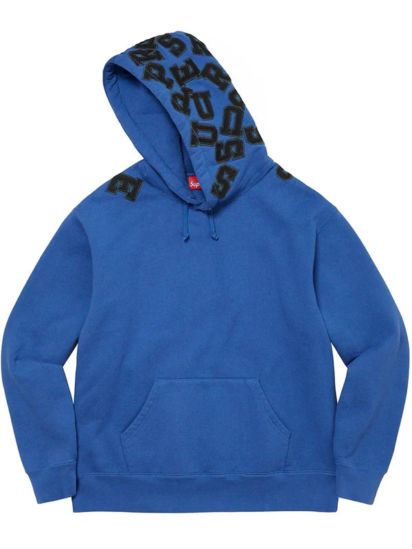 Supreme-Scattered-Applique-Hoodie-Blue