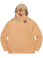 Supreme-Scattered-Applique-Tan-Brown-Hoodie