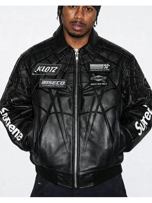 Supreme-Spider-Man-Jacket-BLack