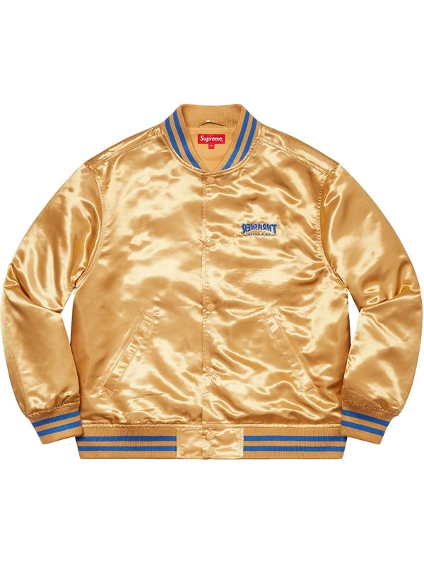 Supreme-Thrasher-Bomber-Jacket-Gold