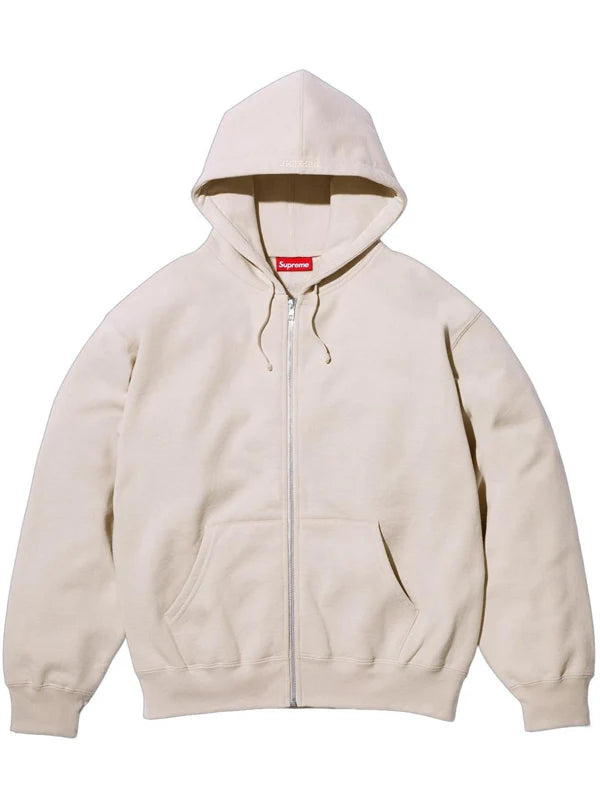 Supreme-Thrasher-Zip-Up-Hoodie-Stone