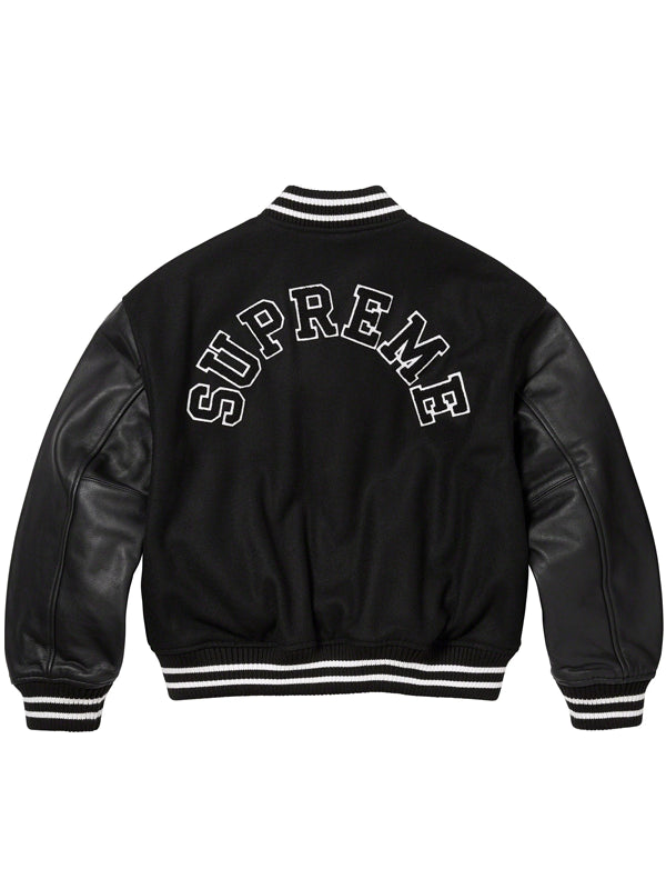 Supreme-Tiger-Black-Varsity-Jacket-Back