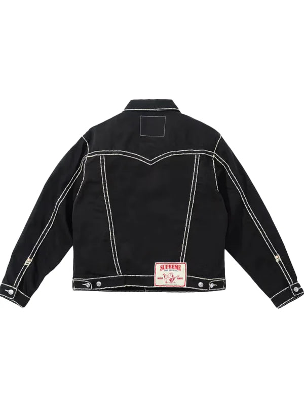 Supreme-True-Religion-Denim-Black-Jacket