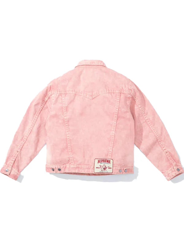 Supreme-True-Religion-Denim-Jacket-Pink