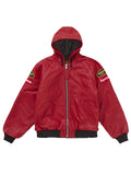 Supreme-Vanson-Leathers-Hooded-Work-Jacket-Red