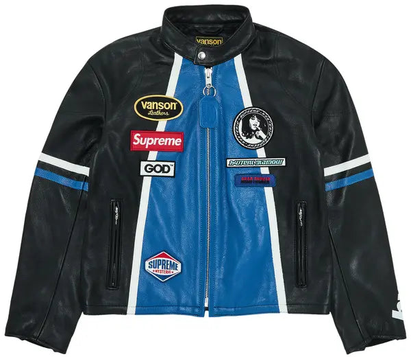 Supreme-X-Hysteric-Glamour-Vanson-Leather-Jacket-Black