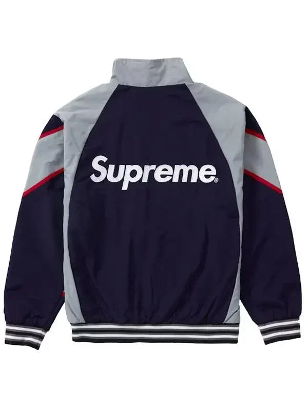 Supreme-X-New-York-Yankees-Track-Jacket-Grey-And-Navy