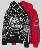 Vanson Leathers x Supreme Spiderman Hoodie