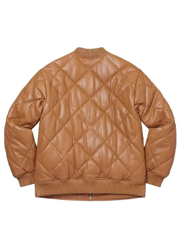 Supreme Brown Leather Jacket