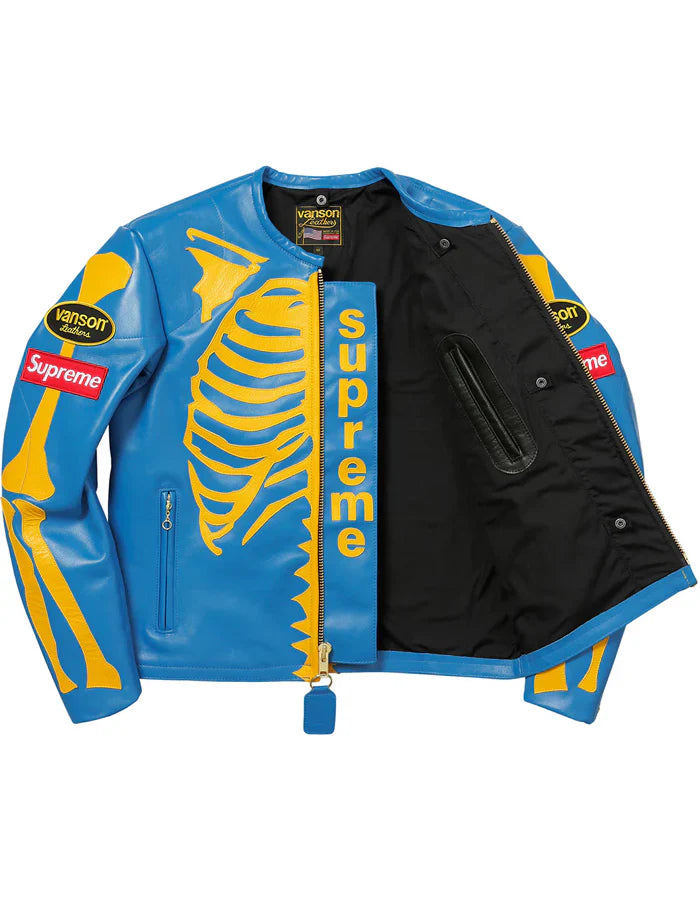 Supreme_Vanson_Jacket_Blue_For_Sale