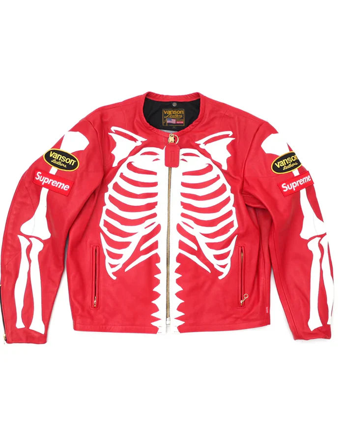 Supreme_Vanson_Jacket_Red