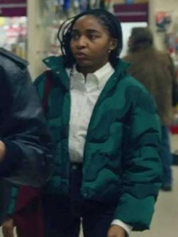 The Bear S01 Sydney Adamu Green Puffer Jacket