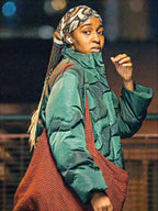 The Bear S01 Sydney Adamu Green Puffer Jacket