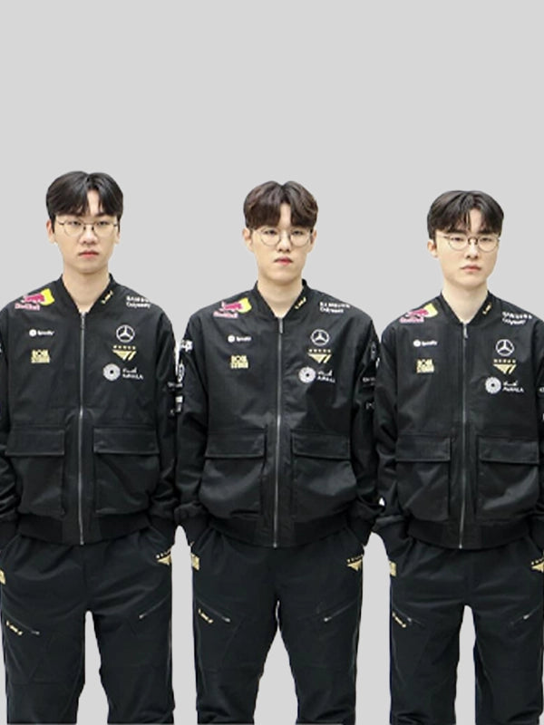 2025 T1 Worlds Uniform Black Jacket