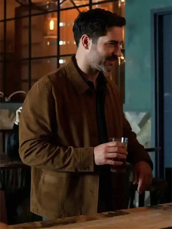 CIA S01 Tom Ellis Brown Suede Leather Jacket