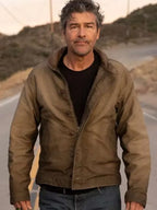 Kyle Chandler Lanterns 2026 Brown Jacket