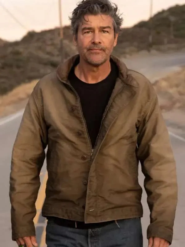 Kyle Chandler Lanterns 2026 Brown Jacket