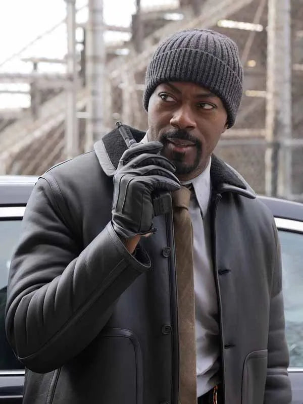 Law and Order S25 Theo Walker Shearling Leather Jacket