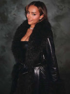 Next Gen Nyc S02 Emira D Spain Black Fur Leather Coat